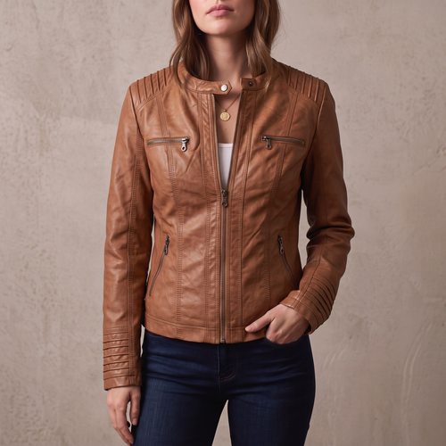 Flavia | Chaqueta de cuero resistente y elegante